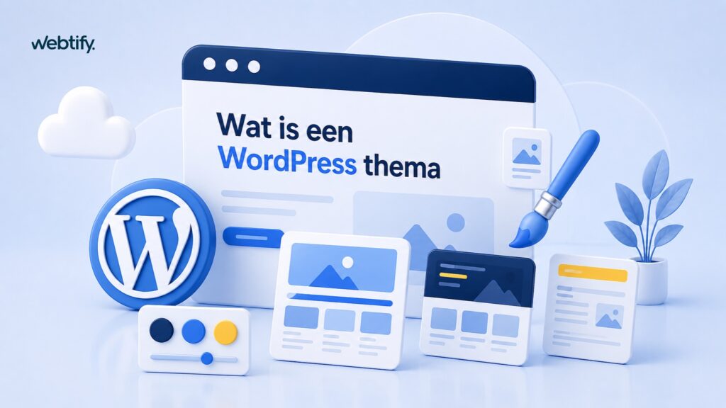 Thema's in WordPress illustratie voor Blog