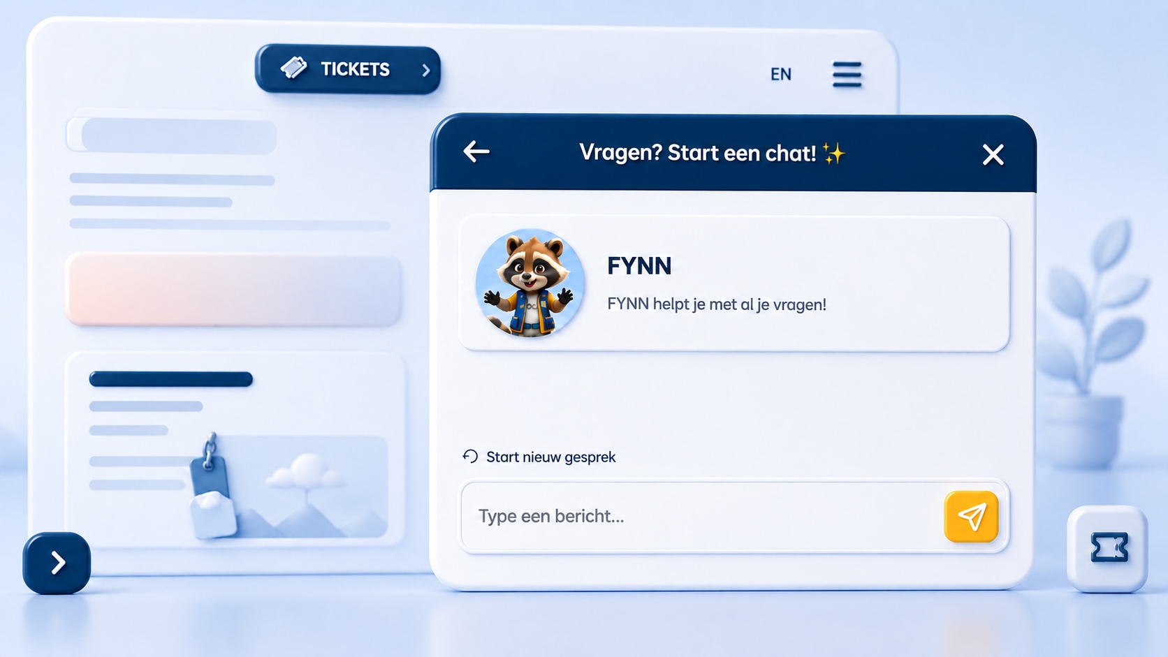 Webtify AI Agent FYNN AI Chat illustratie