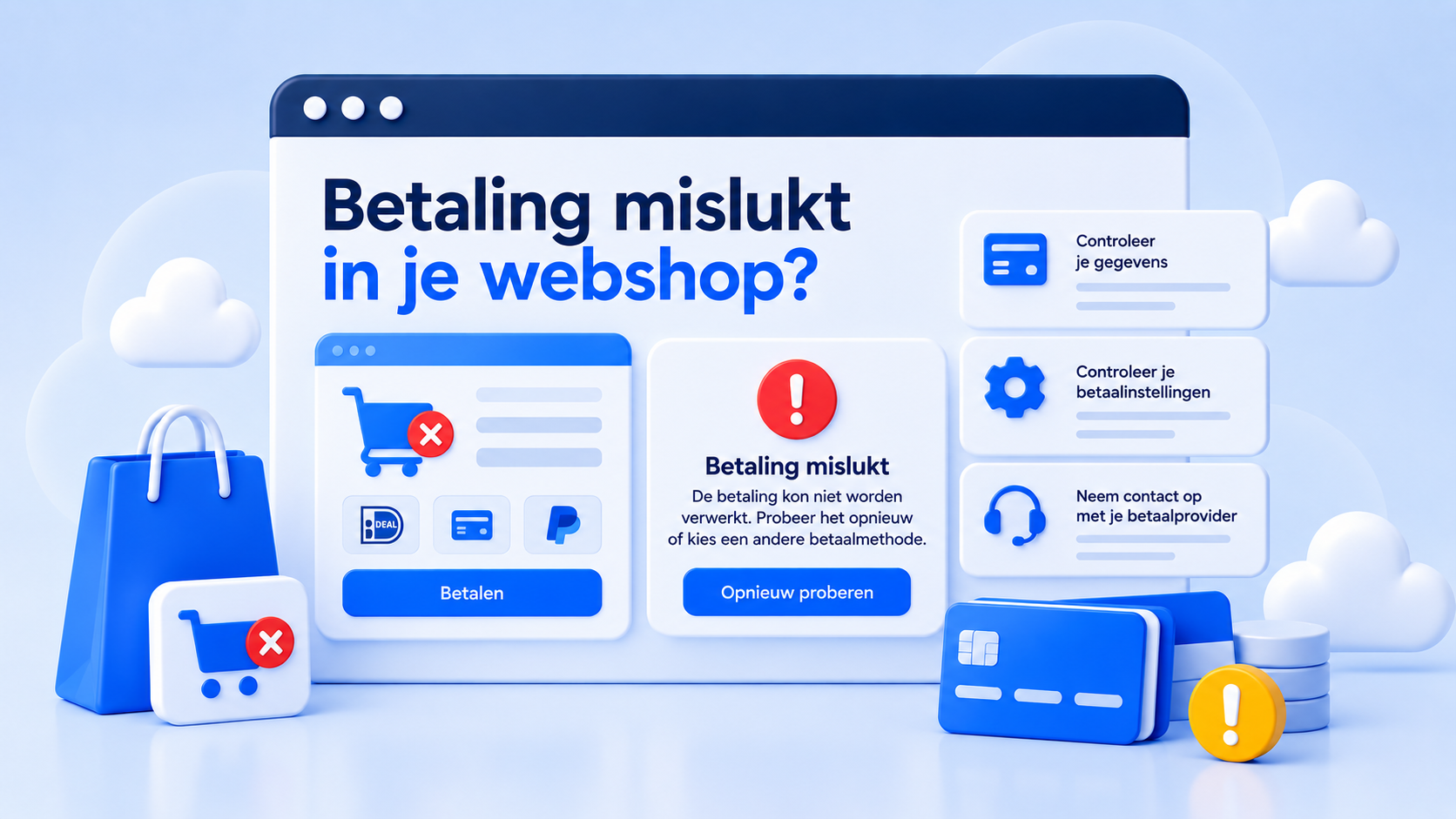 Illustratie voor blog: Betaling mislukt in je webshop?