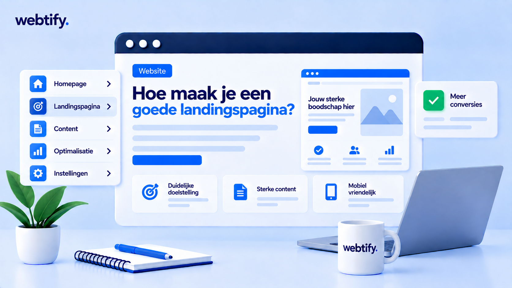 Illustratie voor blog: Hoe maak je een goede landingspagina?